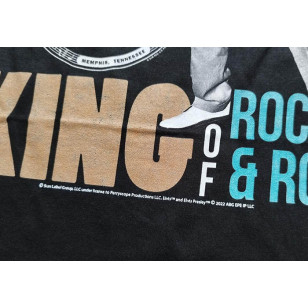 Elvis Presley - King Of Rock And Roll Official T Shirt ( Men M, L ) ***READY TO SHIP from Hong Kong***